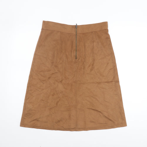 Principles by Ben de Lisi Women's Brown A-Line Skirt Size 12