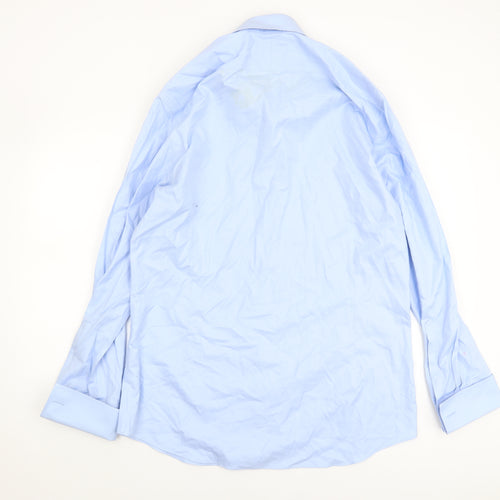 Charles Tyrwhitt Men's Blue Extra-Slim Fit Shirt 16.5