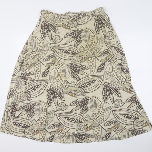 Emreco Women's Beige Paisley Skirt Size 12