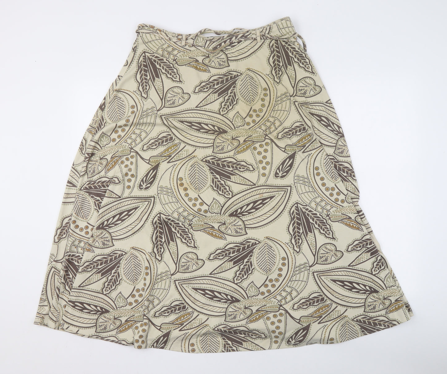 Emreco Women's Beige Paisley Skirt Size 12