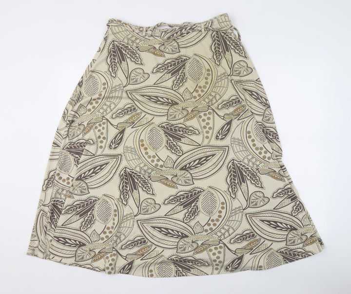 Emreco Women's Beige Paisley Skirt Size 12