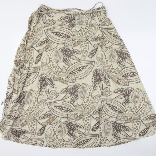 Emreco Women's Beige Paisley Skirt Size 12