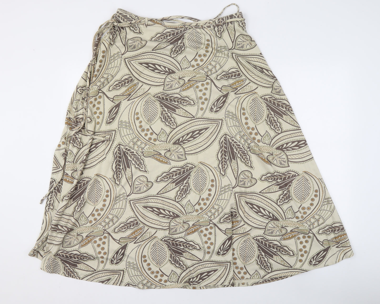 Emreco Women's Beige Paisley Skirt Size 12