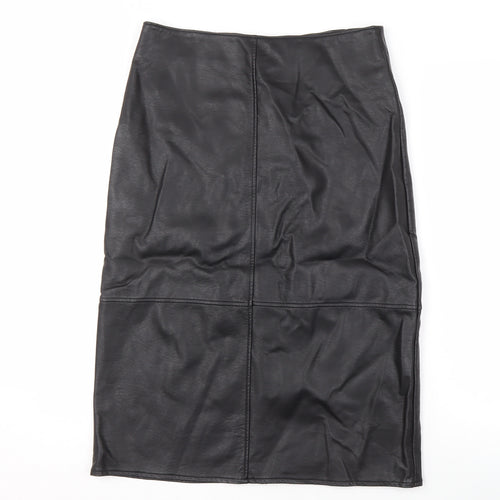 Next Women's Black Pencil Midi Skirt, Size 10