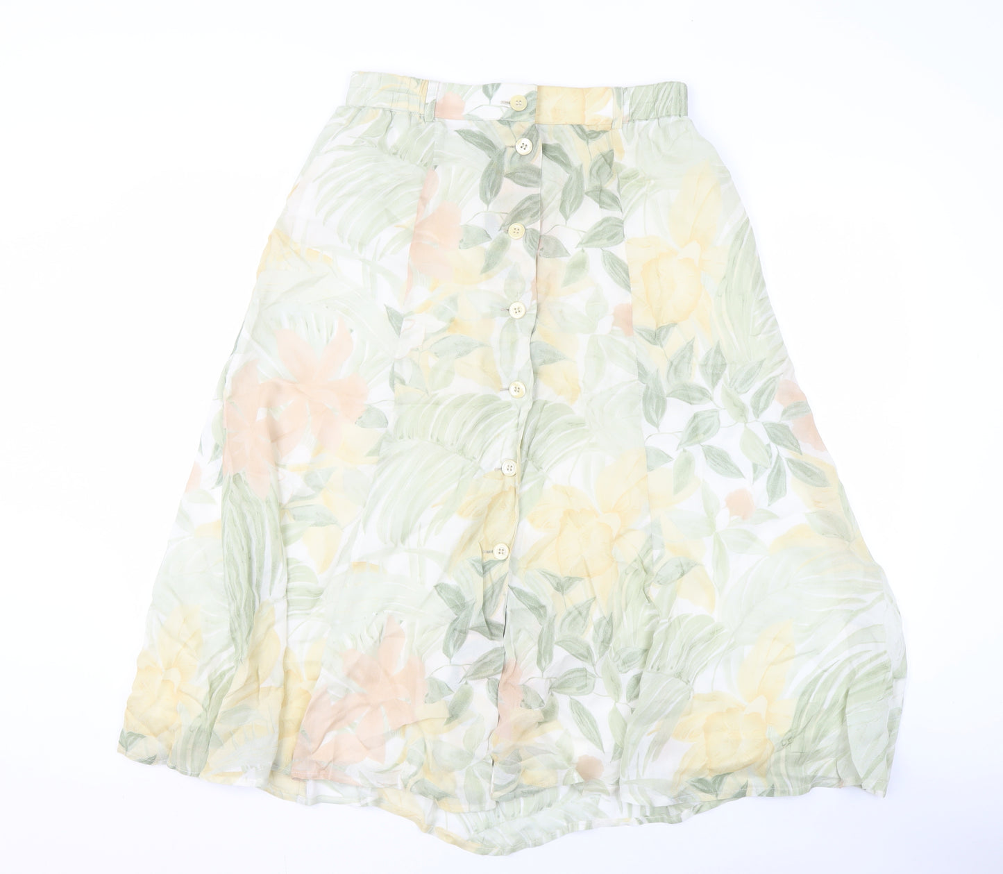 Jean Claire Women's Multicoloured Floral A-Line Skirt