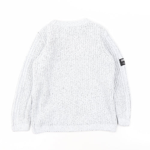 Next Boys Grey Chunky-Knit Pullover Jumper, Size 8 Years