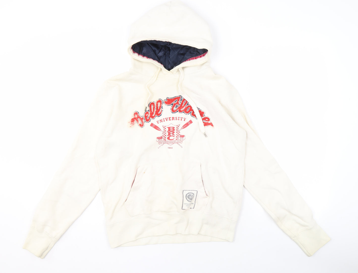 Fred's Unisex White Medium College Hoodie