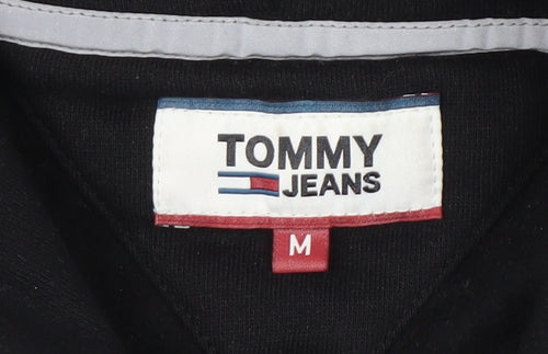 Tommy Jeans Men's Black M Hoodie Logo Pullover Fleece