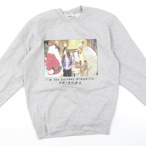 Friends Grey Pullover Sweatshirt, Men's 8/10, TV Graphics