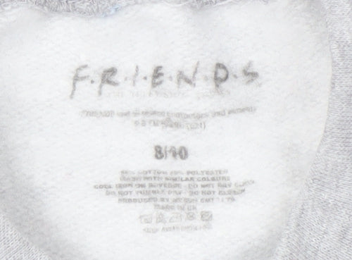 Friends Grey Pullover Sweatshirt, Men's 8/10, TV Graphics