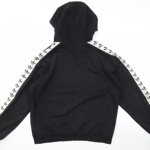 Adidas Men's Black Pullover Hoodie M - Sporty & Stylish