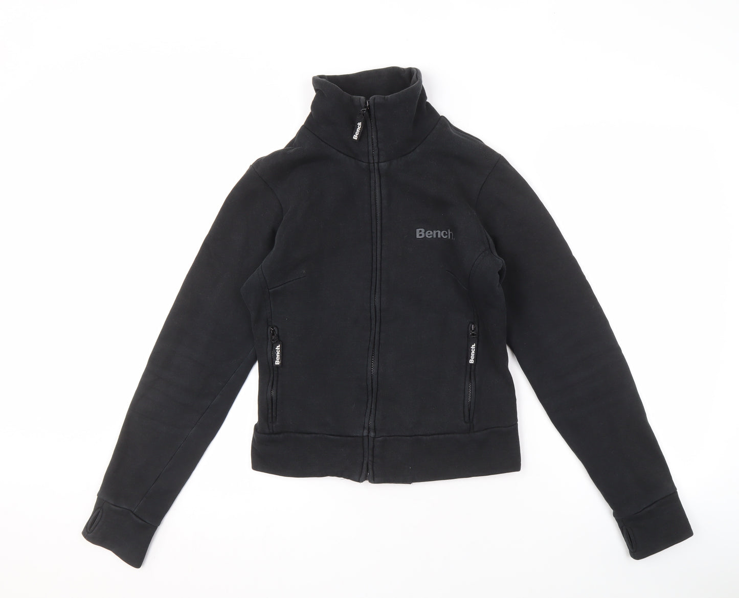 Bench Women's Black M Activewear Jacket with Full Zip