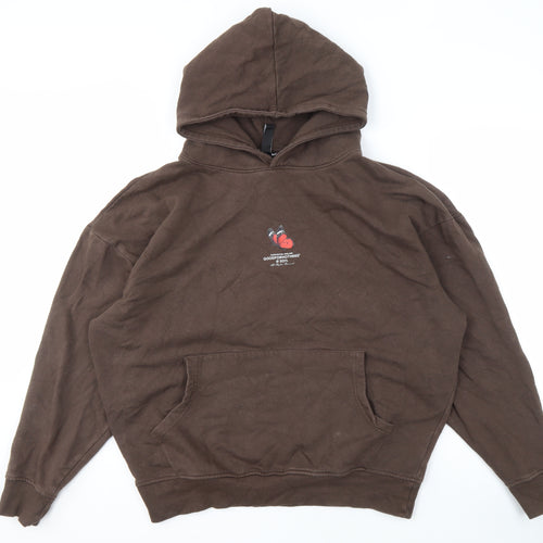 Good For Nothing Brown Pullover Hoodie, Size S, Unisex
