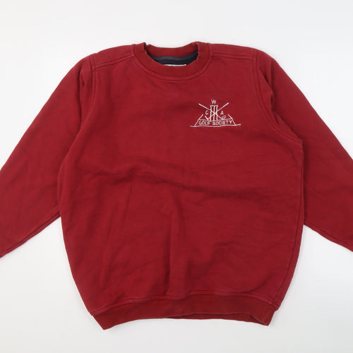 EWM Unisex Red Pullover Sweatshirt S Casual