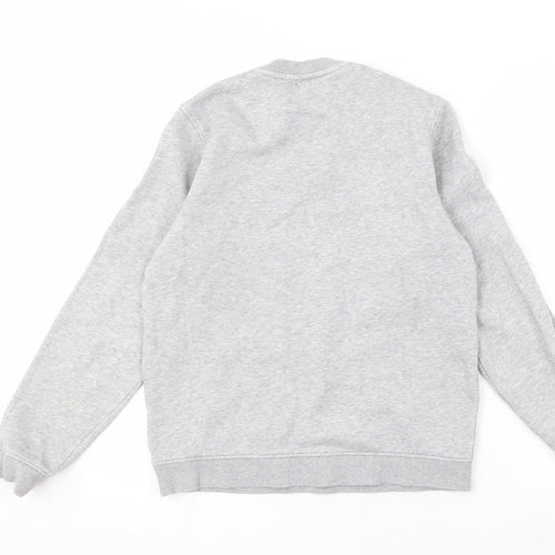 Lacoste Boys Grey Pullover Sweatshirt - Size 14, Logo, Crew Neck