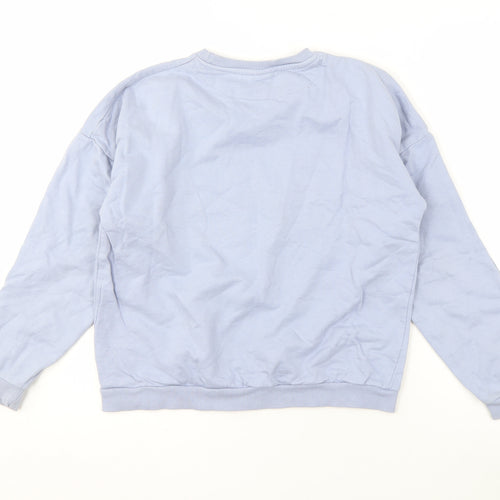 Disney Girls Blue Mickey Mouse Sweatshirt 12-13 Years Pullover