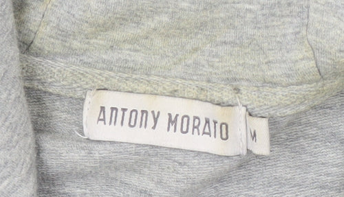 Antony Morato Men's Grey Full Zip Hoodie Size M