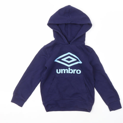 Umbro Boys Blue Pullover Hoodie Size 5-6 Years