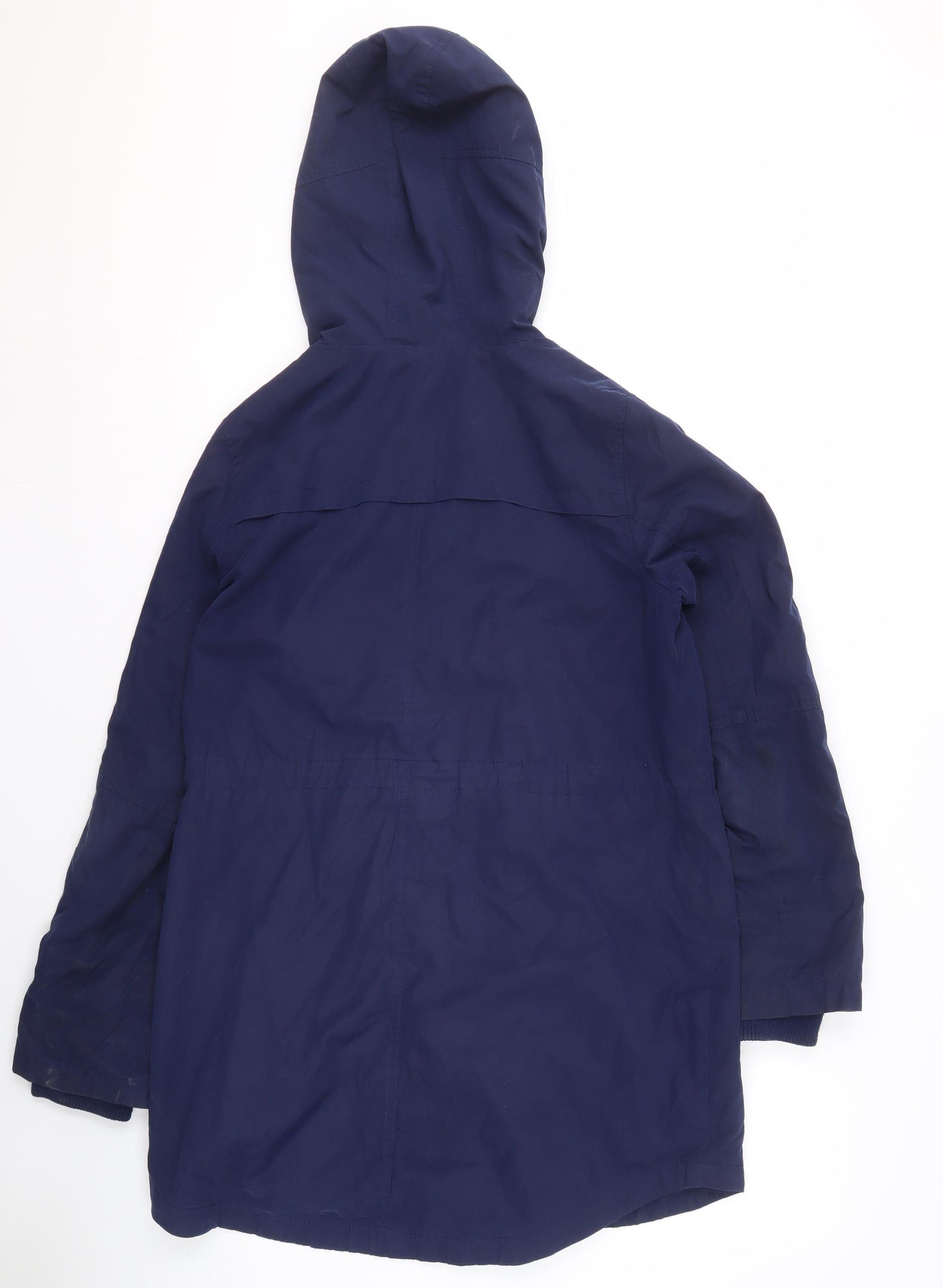 Oasis Women's Blue Anorak Jacket, Size S, Hooded Casual