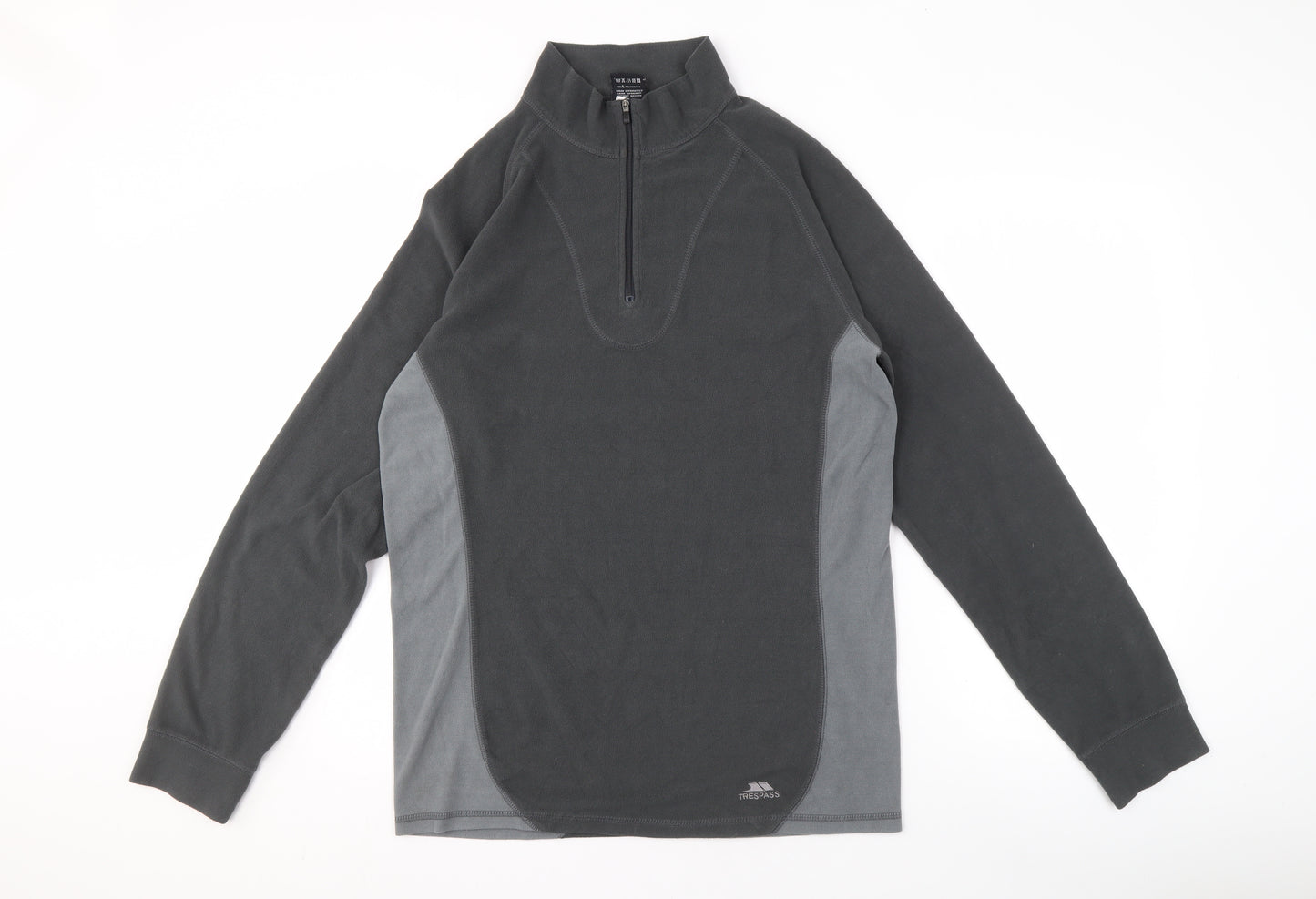Trespass Men's Black 2XL 1/2 Zip Fleece Sweatshirt