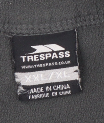 Trespass Men's Black 2XL 1/2 Zip Fleece Sweatshirt