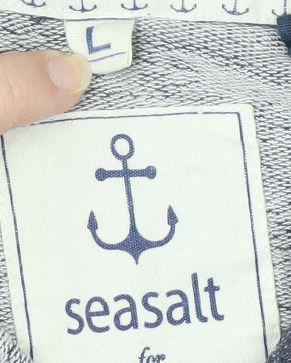 Seasalt Women's Blue Hoodie, Size L, Casual & Relaxed