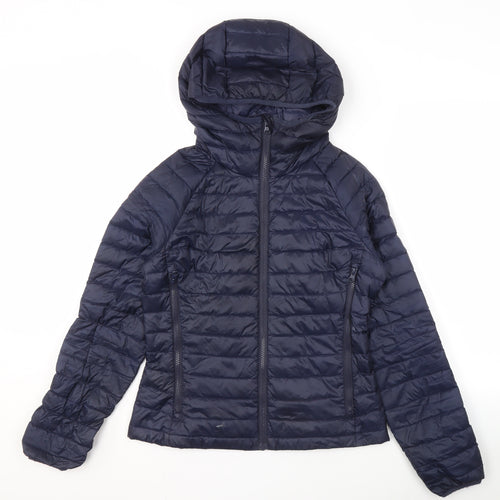 United Colors of Benetton Women's Blue Puffer Jacket Size 12