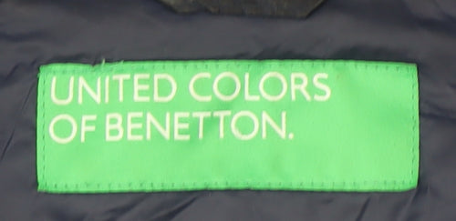 United Colors of Benetton Women's Blue Puffer Jacket Size 12