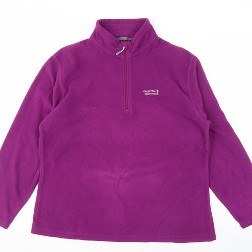 Regatta Women's Purple Fleece Pullover Sweatshirt Size 16
