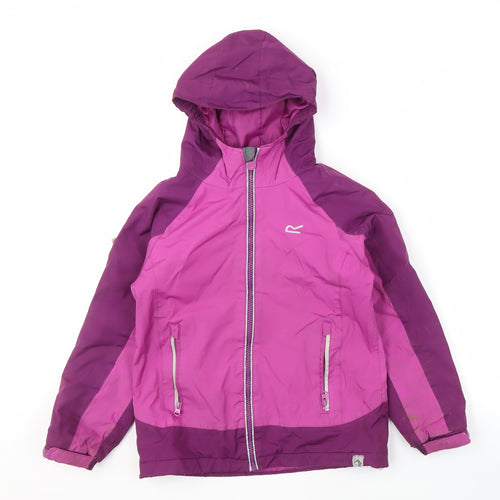 Regatta Girls Purple Waterproof Jacket 8 Years