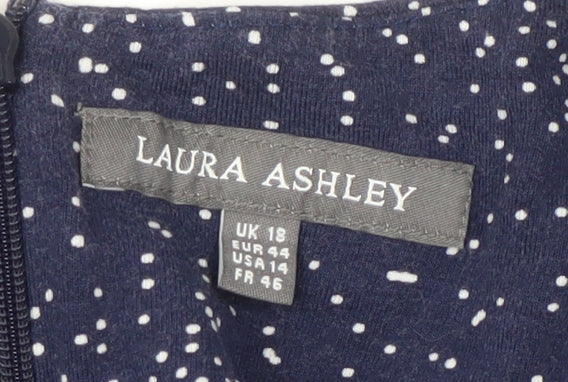 Laura Ashley Women's Blue Jumpsuit, Size 18, Wide-Leg