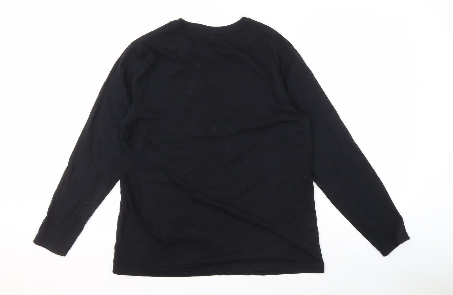 George Men's Large Black PlayStation Long Sleeve T-Shirt
