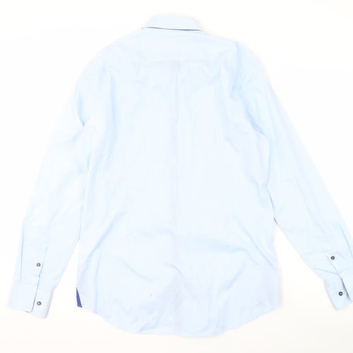 Hugo Boss Men's Blue Slim Fit Long Sleeve Shirt