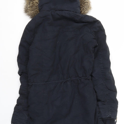 Soulcal & Co Women's Black Parka Jacket Size 10