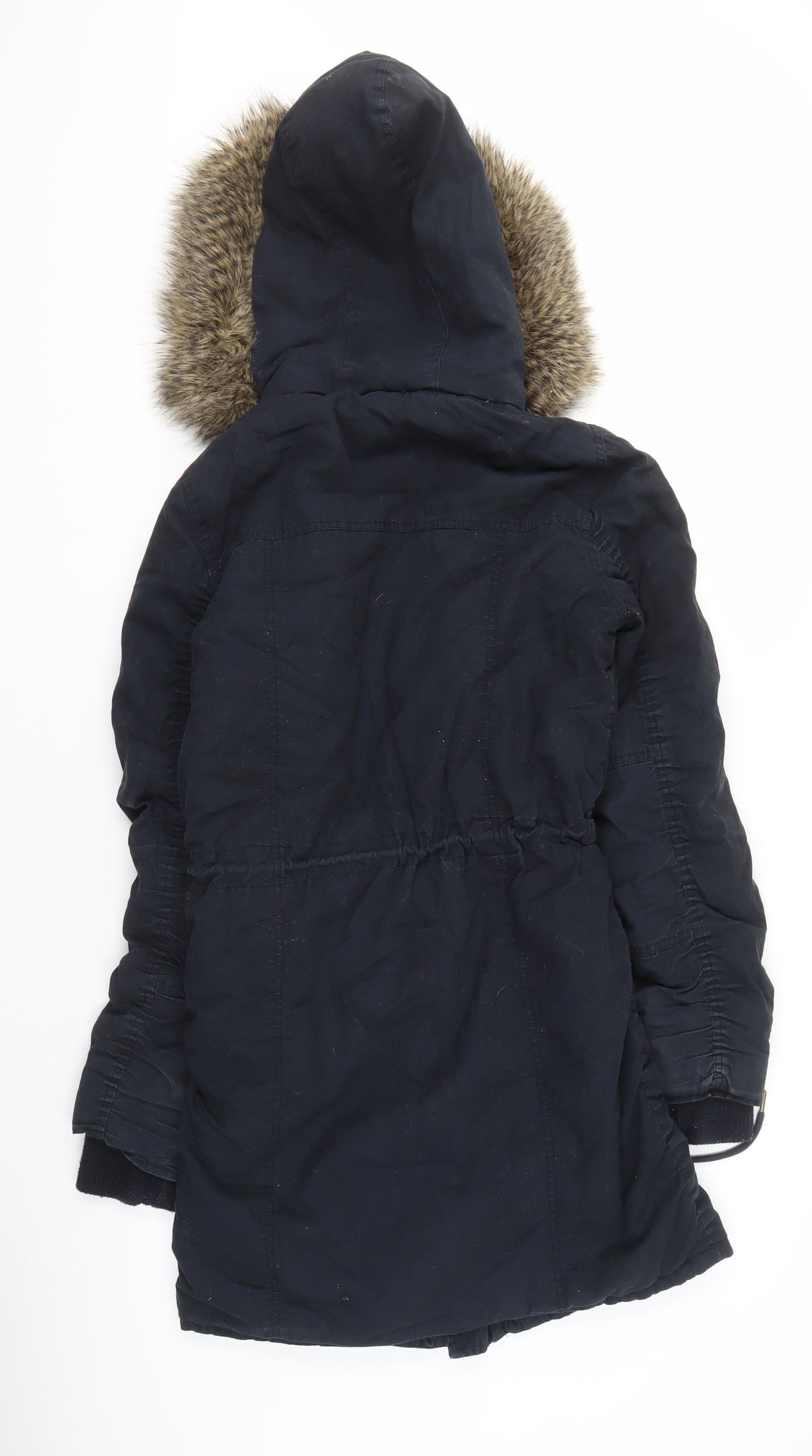 Soulcal & Co Women's Black Parka Jacket Size 10