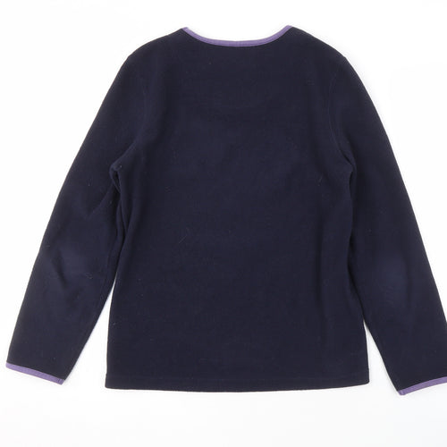 Hawkshead Women's Blue Fleece Pullover Sweatshirt Size 10