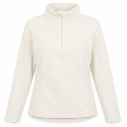 Quechua Women’s Beige High Neck Fleece Sweatshirt Size 10
