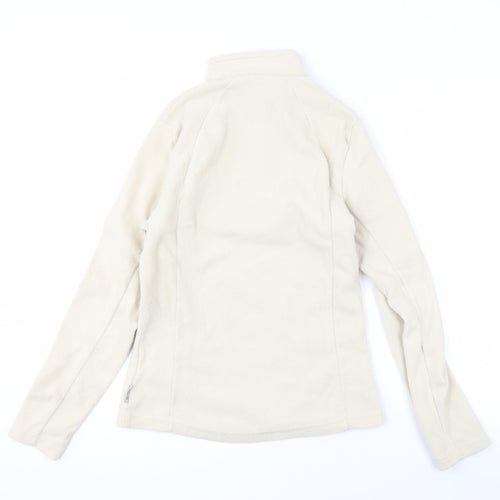 Quechua Women’s Beige High Neck Fleece Sweatshirt Size 10