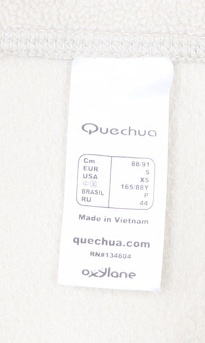 Quechua Women’s Beige High Neck Fleece Sweatshirt Size 10