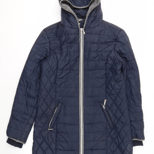 Cotton Traders Women's Navy Quilted Puffer Jacket 12