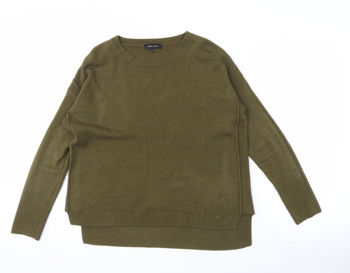 New Look Women's Green Crew Neck Pullover Jumper
