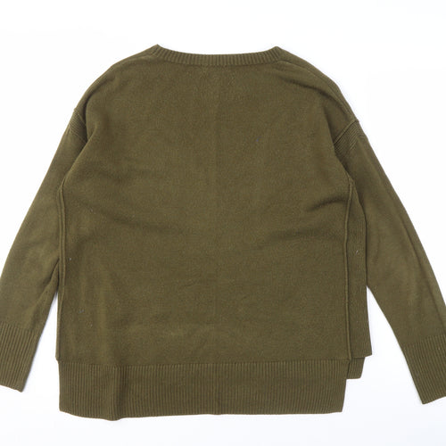 New Look Women's Green Crew Neck Pullover Jumper