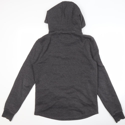 AKAI Men's Grey Hoodie, Size S, Pullover, Logo Design