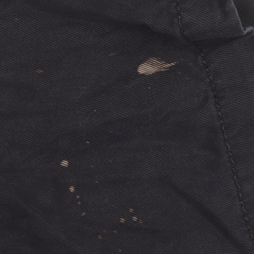 M&S Girls Black Cargo Trousers 8-9 Years Casual Relaxed