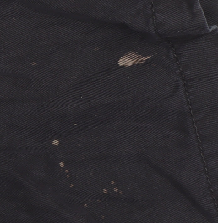 M&S Girls Black Cargo Trousers 8-9 Years Casual Relaxed