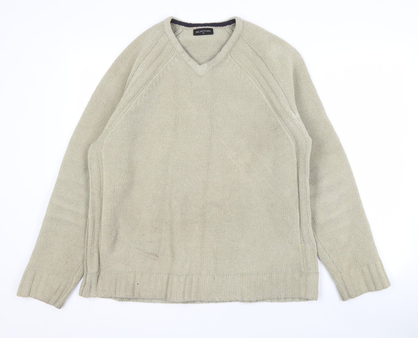 Burton Men's Beige V-Neck Sweatshirt Size M