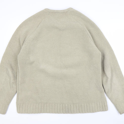 Burton Men's Beige V-Neck Sweatshirt Size M