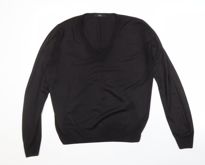 Marks and Spencer Women's Black V-Neck Pullover Jumper