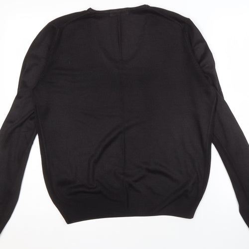 Marks and Spencer Women's Black V-Neck Pullover Jumper
