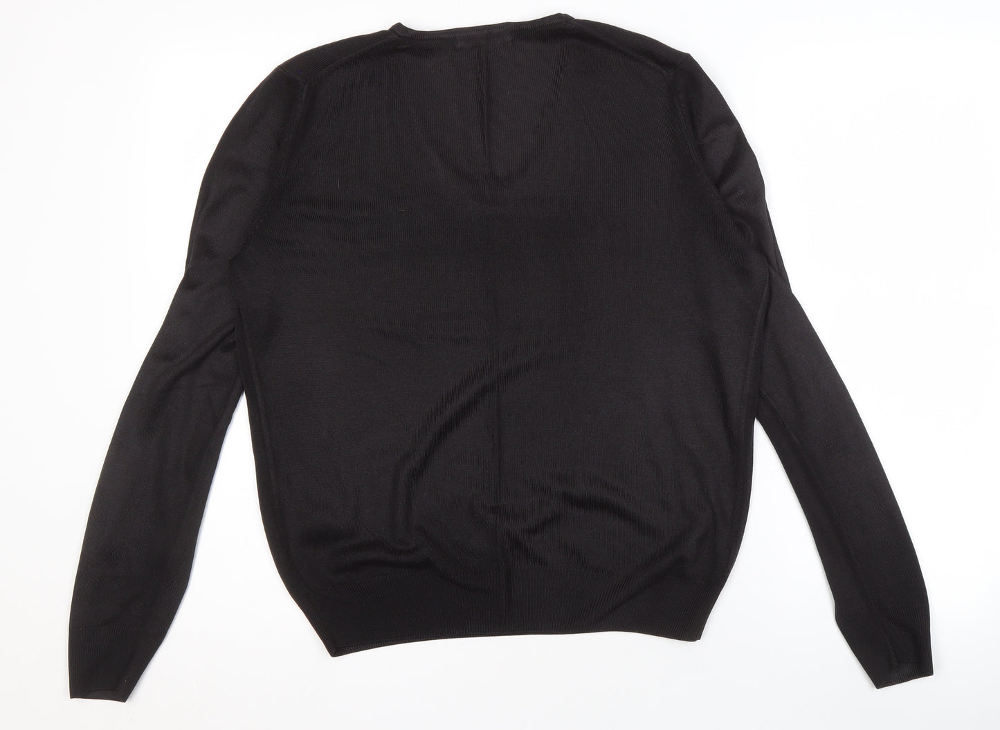 Marks and Spencer Women's Black V-Neck Pullover Jumper